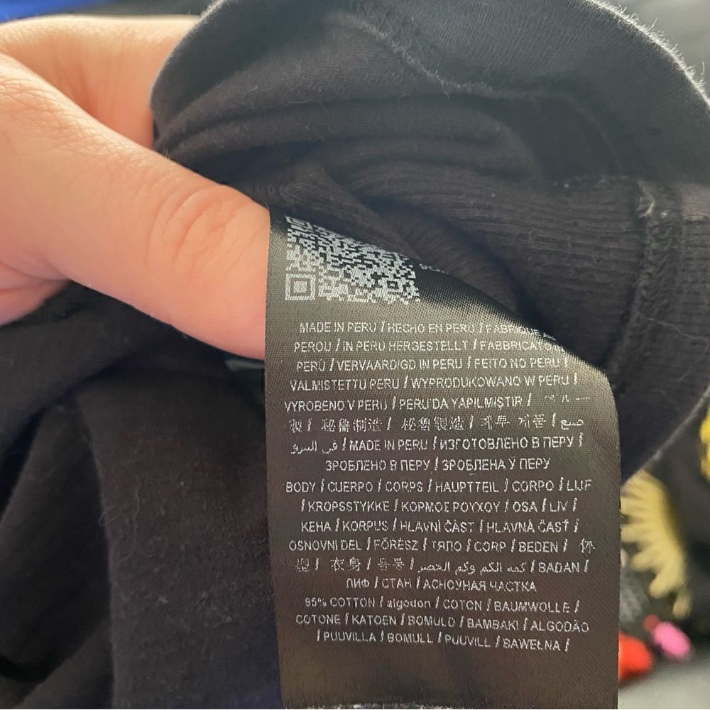 Guess Men’s Black Crewneck Long Sleeve Shirt | Cotton‎ | Size S - Picture 4 of 7